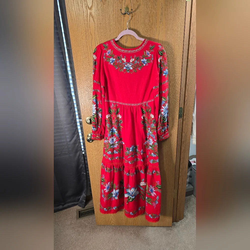 FARM Rio NWT Sweet Bloom Bouquet Midi Dress - Picture 6 of 6